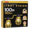 LIGHTING Prime LSUGM1835 - 100ft. 12/3 SJTW U-Ground 10-Light Strings W/Cages